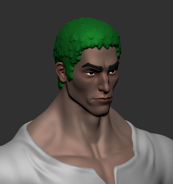 Stylized Zoro Sculpt
